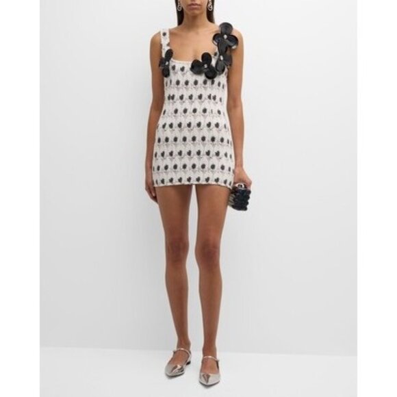 AREA Eye Lace Tank Minidress SIZE S - Picture 2 of 9